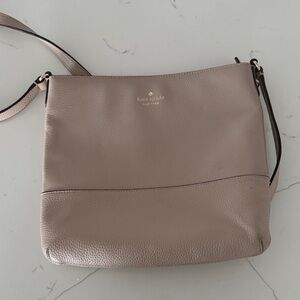 Kate Spade Taupe Leather Shoulder Bag